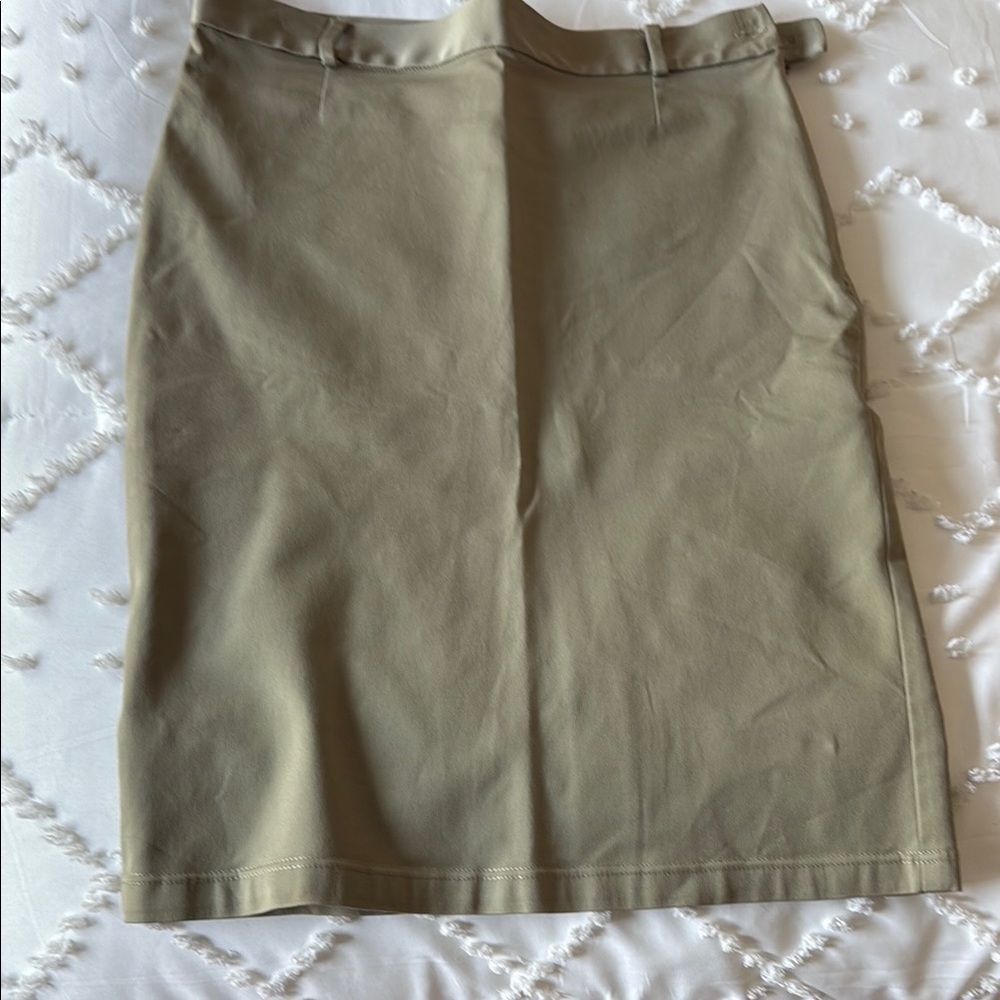 Dolce & Gabbana Tan Pencil Skirt Knee-Length Work